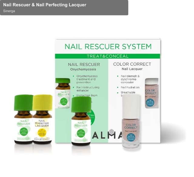 Sinerga sell "Nail Rescuer & Nail Perfecting Lacquer"