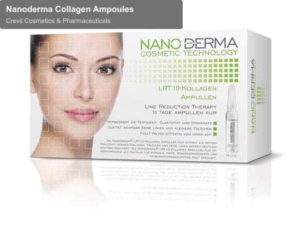 Crevil Cosmetics & Pharmaceuticals sell "Nanoderma Collagen Ampoules"