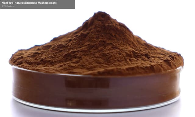 SYD Products sell "NBM 100 (Natural Bitterness Masking Agent)"