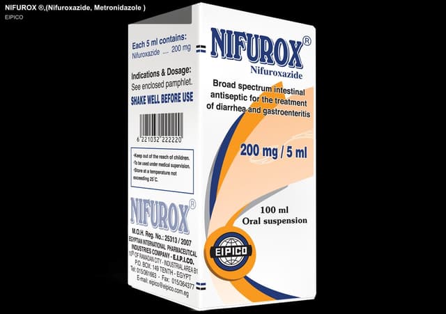 EIPICO sell "NIFUROX ®,(Nifuroxazide, Metronidazole )"