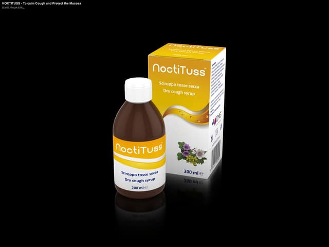 D.M.G. ITALIA S.R.L. sell "NOCTITUSS - To calm Cough and Protect the Mucosa"