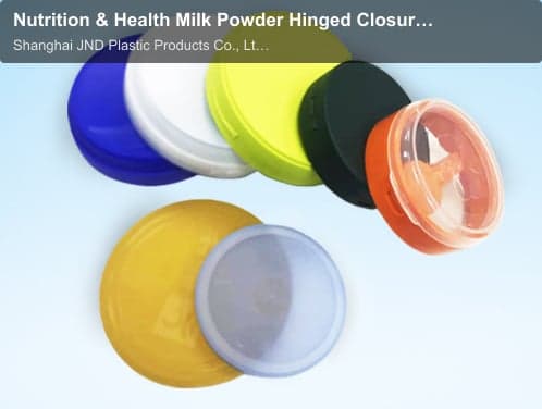 Shanghai JND Plastic Products Co., Ltd. sell "Nutrition & Health Milk Powder Hinged Closures"