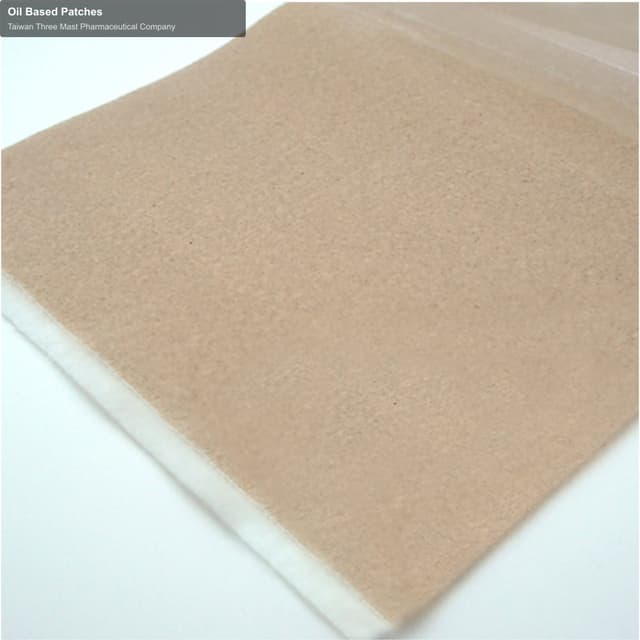 Taiwan Three Mast Pharmaceutical Company sell "Oil Based Patches"