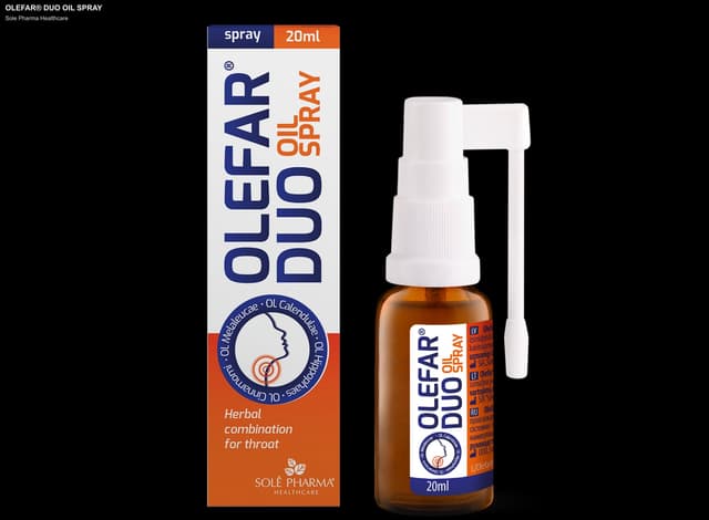 Sole Pharma Healthcare sell "OLEFAR® DUO OIL SPRAY"