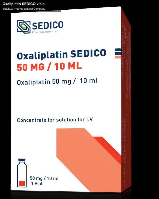 SEDICO Pharmaceutical Company sell "Oxaliplatin SEDICO vials"