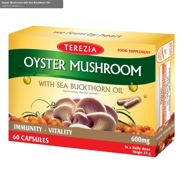 TEREZIA COMPANY s.r.o. sell "Oyster Mushroom with Sea Buckthorn Oil"