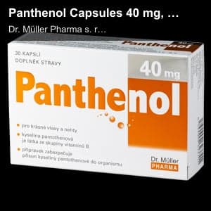 Dr. Müller Pharma s. r. o. sell "Panthenol Capsules 40 mg, 60 cps."