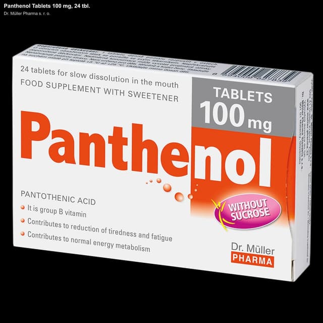 Dr. Müller Pharma s. r. o. sell "Panthenol Tablets 100 mg, 24 tbl."