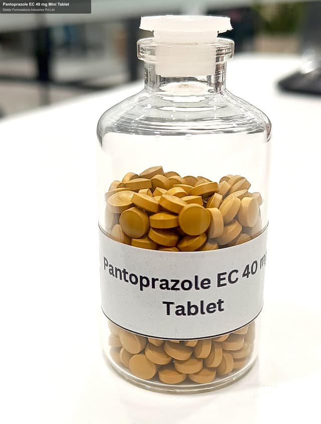 Stellar Formulations Industries Pvt Ltd sell "Pantoprazole EC 40 mg Mini Tablet"