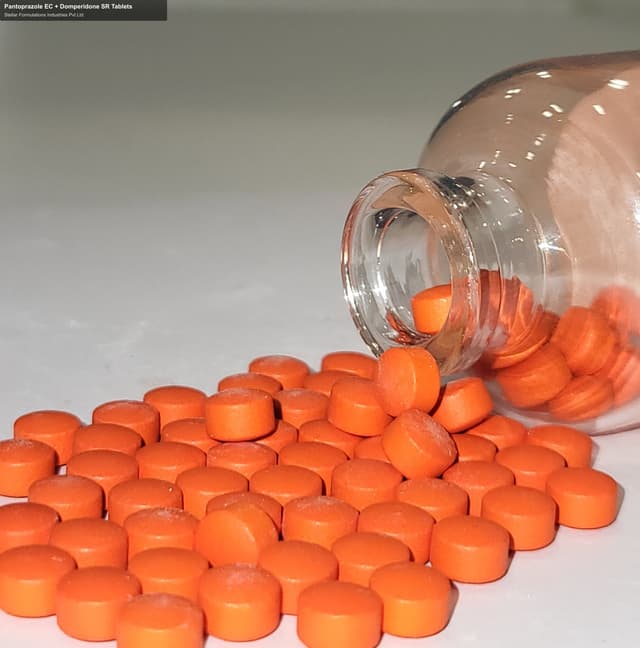 Stellar Formulations Industries Pvt Ltd sell "Pantoprazole EC + Domperidone SR Tablets"