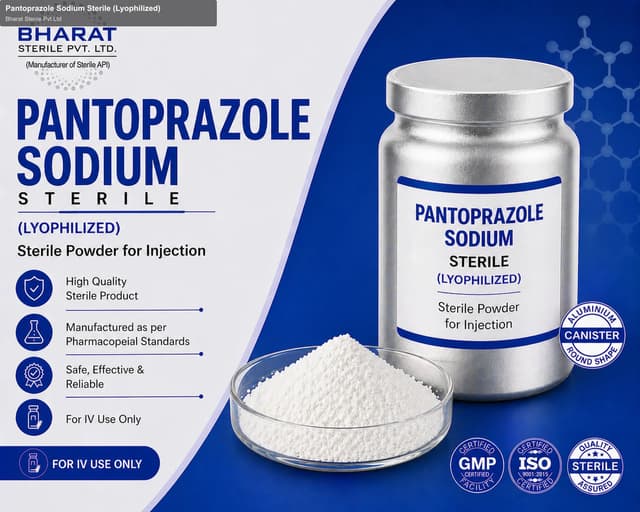 Bharat Sterile Pvt Ltd sell "Pantoprazole Sodium Sterile (Lyophilized)"