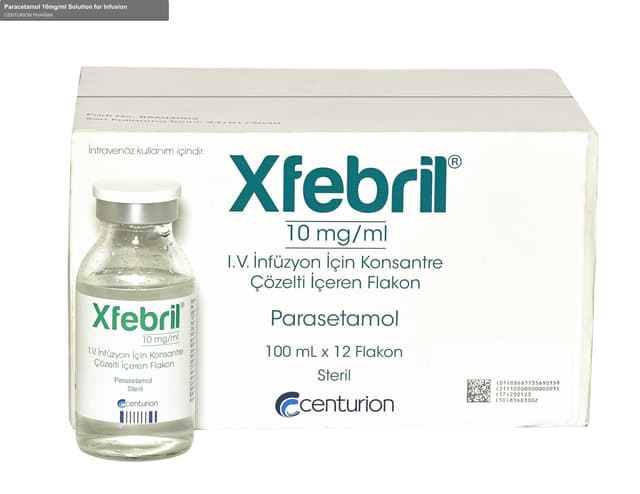 CENTURION PHARMA sell "Paracetamol 10mg/ml Solution for Infusion"