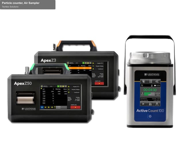 Techbio Solutions sell "Particle counter, Air Sampler"