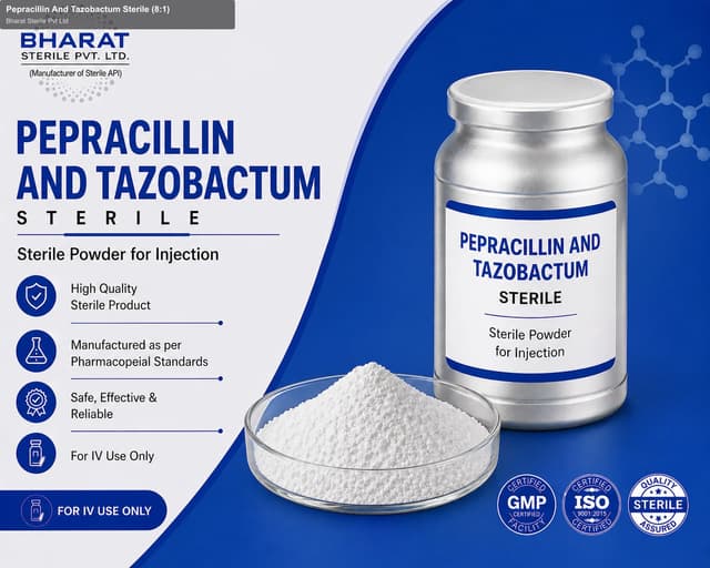 Bharat Sterile Pvt Ltd sell "Pepracillin And Tazobactum Sterile (8:1)"
