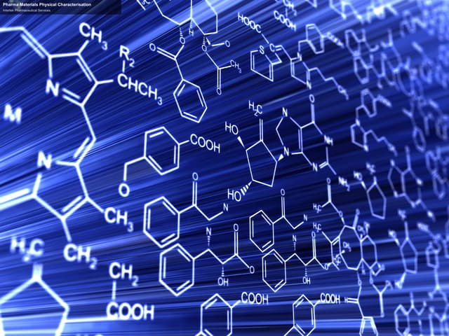 Intertek Pharmaceutical Services sell "Pharma Materials Physical Characterisation"
