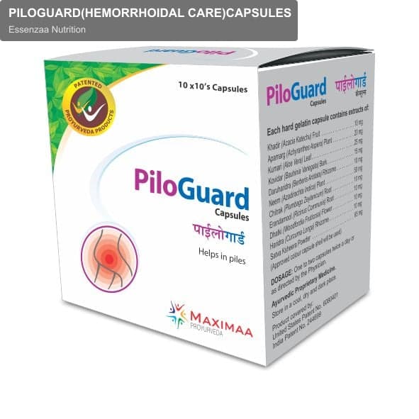 Essenzaa Nutrition sell "PILOGUARD(HEMORRHOIDAL CARE)CAPSULES"