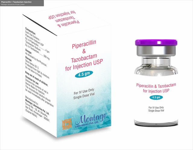 Montage Laboratories Private Limited sell "Piperacillin + Tazobactam Injection"