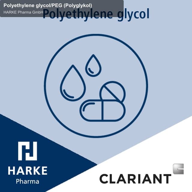 HARKE Pharma GmbH sell "Polyethylene glycol/PEG (Polyglykol)"