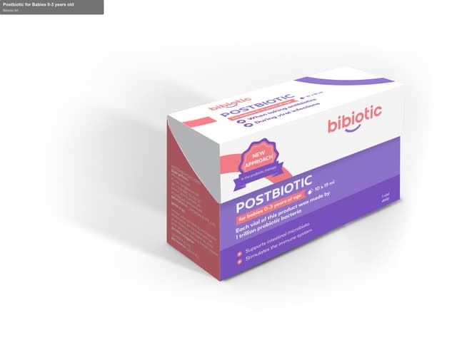 Bibiotic ltd. sell "Postbiotic for Babies 0-3 years old"