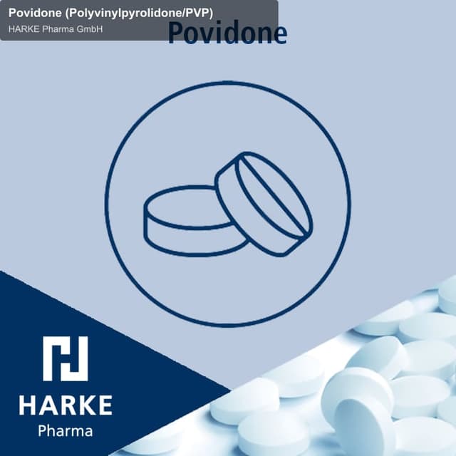 HARKE Pharma GmbH sell "Povidone (Polyvinylpyrolidone/PVP)"