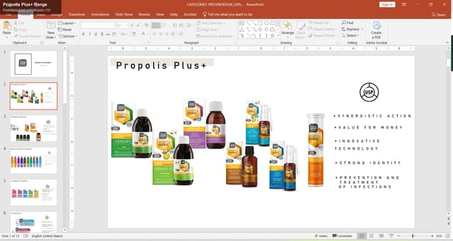 PHARMALEAD VITORGAN LTD sell "Propolis Plus+ Range"