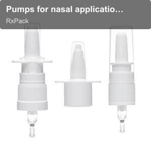 RxPack sell "Pumps for nasal applications"