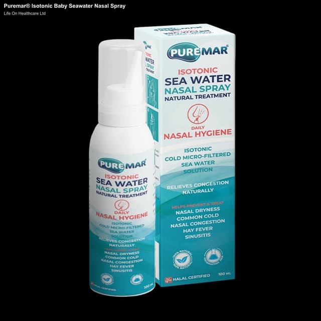 Life On Healthcare Ltd sell "Puremar® Isotonic Baby Seawater Nasal Spray"