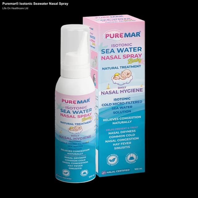 Life On Healthcare Ltd sell "Puremar® Isotonic Seawater Nasal Spray"