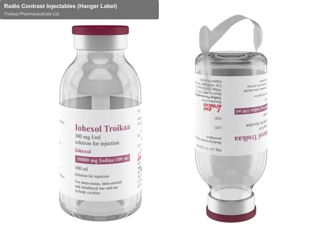 Troikaa Pharmaceuticals Ltd. sell "Radio Contrast Injectables (Hanger Label)"