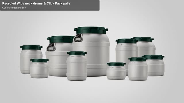 CurTec Nederland B.V sell "Recycled Wide neck drums & Click Pack pails"