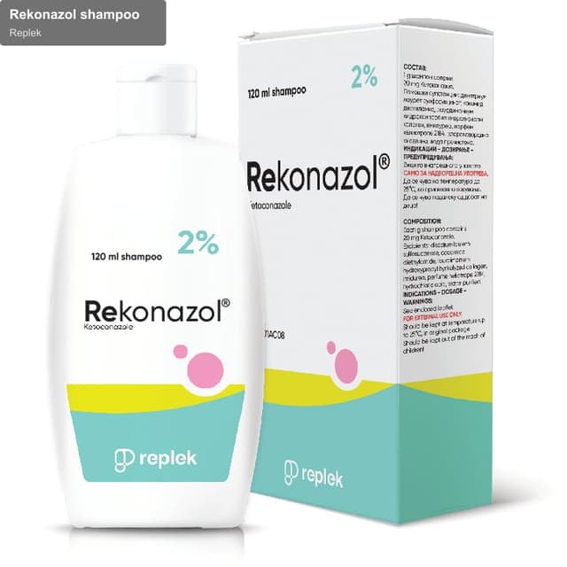 Replek sell "Rekonazol shampoo"