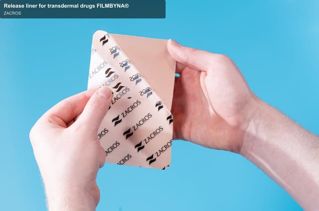 ZACROS sell "Release liner for transdermal drugs FILMBYNA®"