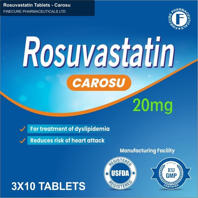 Finecure Pharmaceuticals Ltd sell "Rosuvastatin Tablets - Carosu"