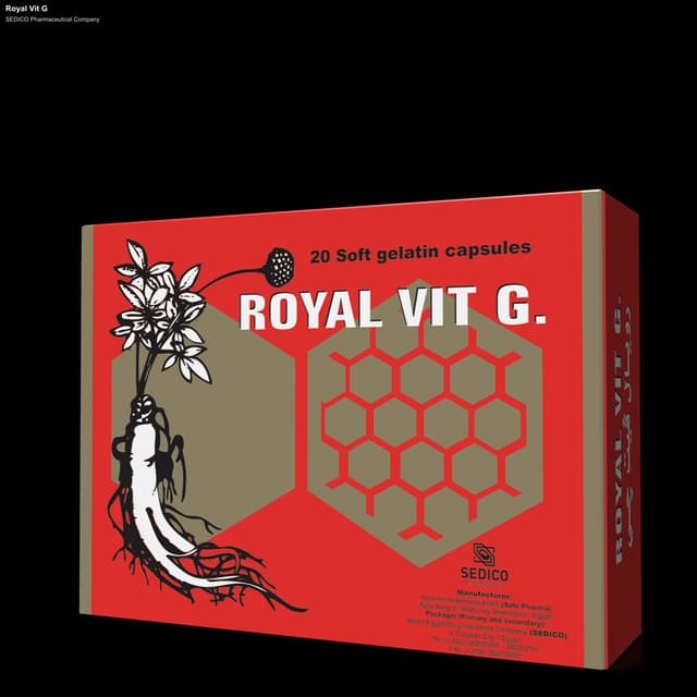 SEDICO Pharmaceutical Company sell "Royal Vit G"