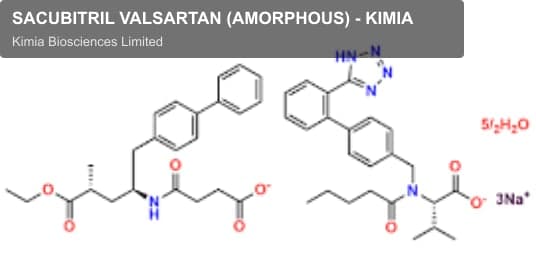 Kimia Biosciences Limited sell "SACUBITRIL VALSARTAN (AMORPHOUS) - KIMIA"