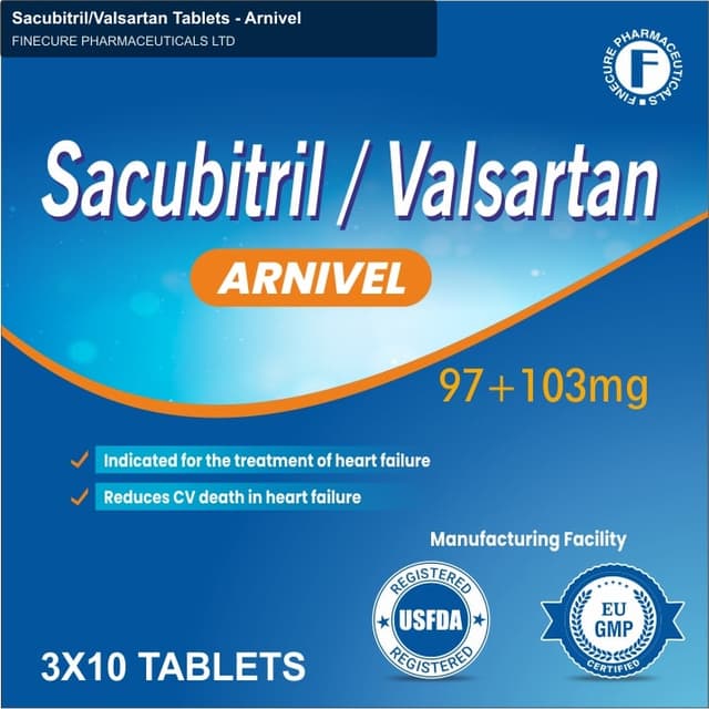 Finecure Pharmaceuticals Ltd sell "Sacubitril/Valsartan Tablets - Arnivel"