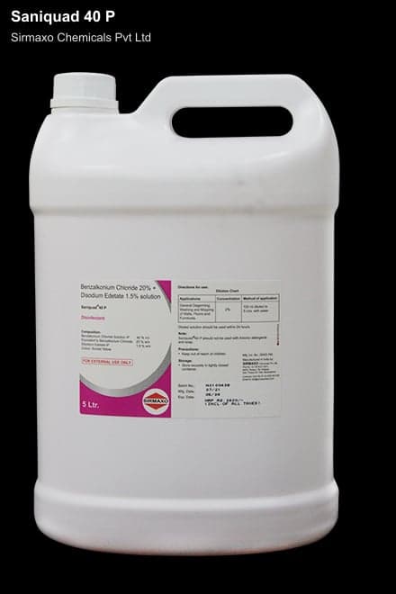 Sirmaxo Chemicals Pvt Ltd sell "Saniquad 40 P"