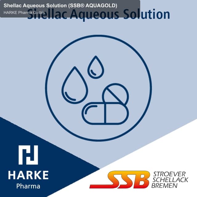 HARKE Pharma GmbH sell "Shellac Aqueous Solution (SSB® AQUAGOLD)"