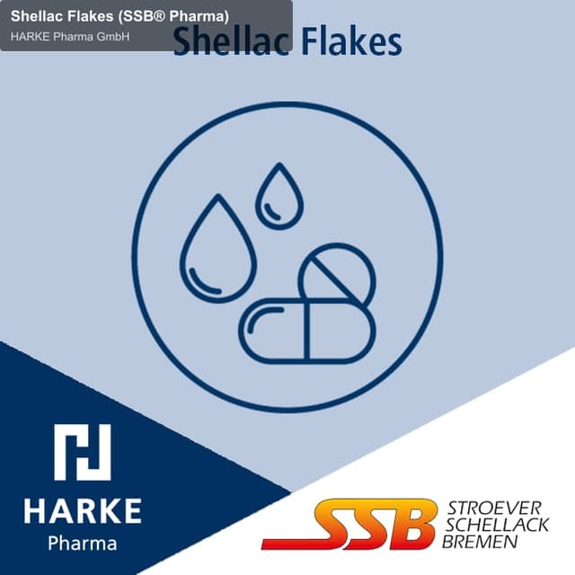 HARKE Pharma GmbH sell "Shellac Flakes (SSB® Pharma)"