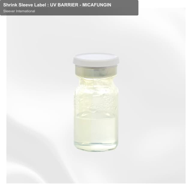 Sleever International sell "Shrink Sleeve Label : UV BARRIER - MICAFUNGIN"