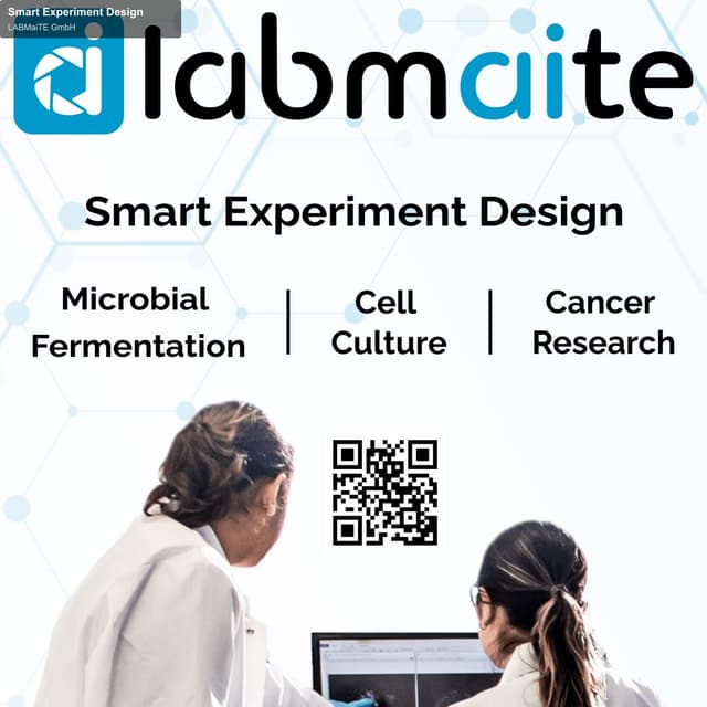 LABMaiTE GmbH sell "Smart Experiment Design"