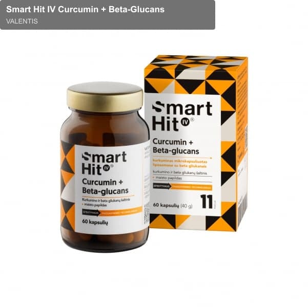 VALENTIS sell "Smart Hit IV Curcumin + Beta-Glucans"