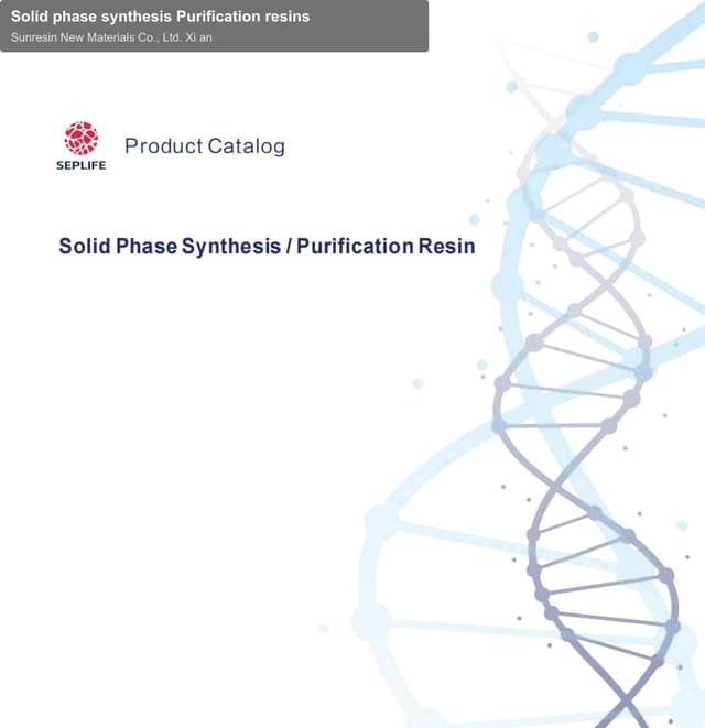 Sunresin New Materials Co., Ltd. Xi an sell "Solid phase synthesis Purification resins"