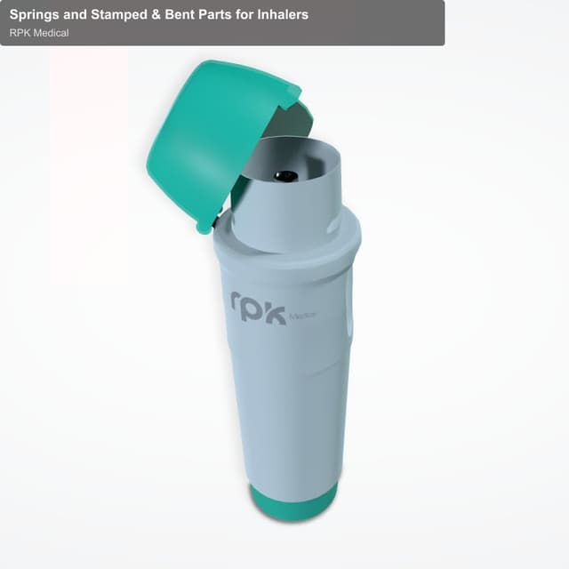 RPK Medical sell "Springs and Stamped & Bent Parts for Inhalers"