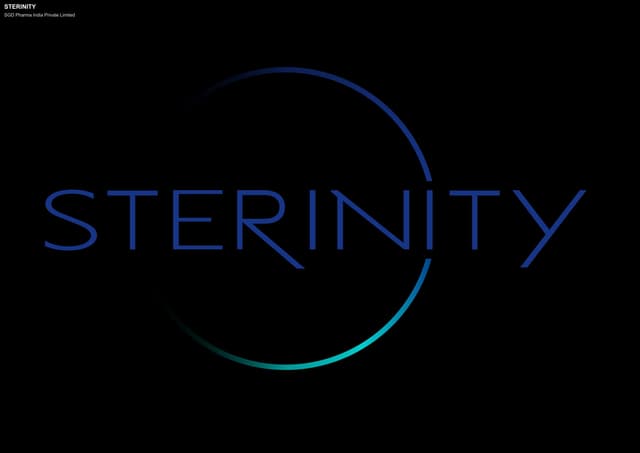 SGD Pharma India Private Limited sell "STERINITY"