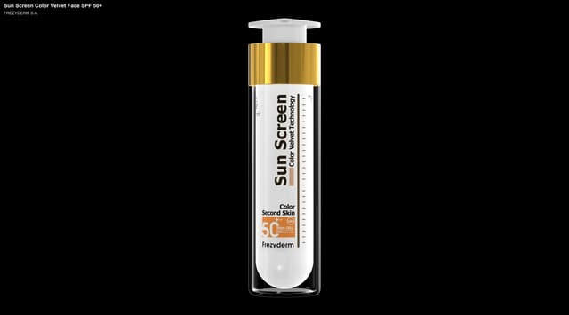 FREZYDERM S.A. sell "Sun Screen Color Velvet Face SPF 50+"