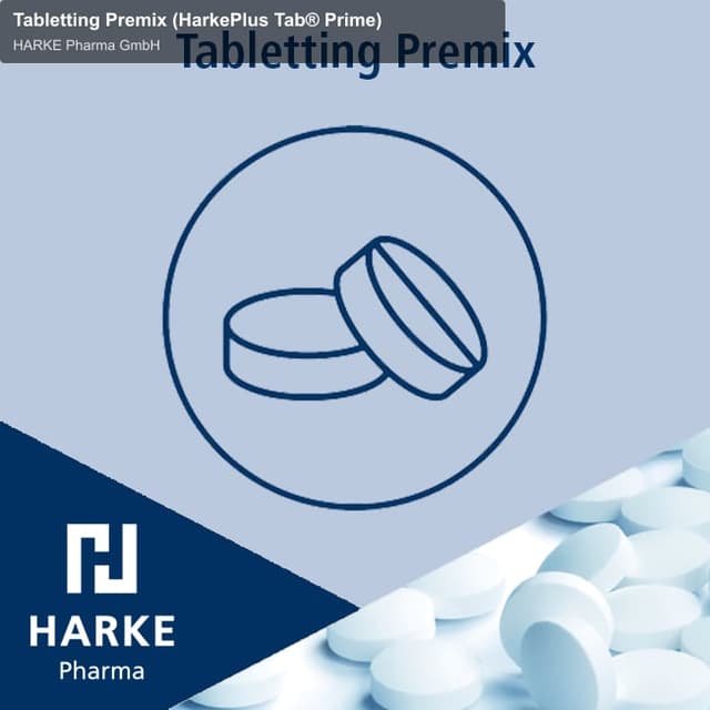 HARKE Pharma GmbH sell "Tabletting Premix (HarkePlus Tab® Prime)"