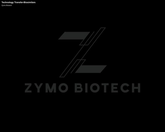 Zymo Biotech sell "Technology Transfer-Biosimilars"