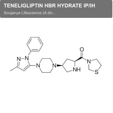 Soujanya Lifescience (A division of Soujanya Color Pvt Ltd) sell "TENELIGLIPTIN HBR HYDRATE IP/IH"