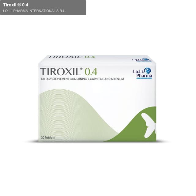 LO.LI. PHARMA INTERNATIONAL S.R.L. sell "Tiroxil ® 0.4"